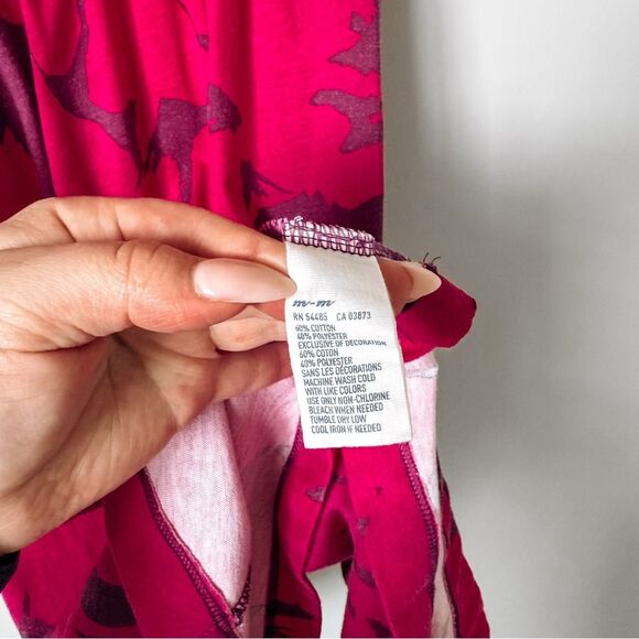 American Eagle V Neck Pink Floral Sleeveless Dress Size Medium - Picture 5 of 6